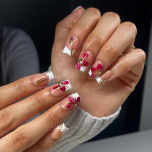 13+ Floral Nails